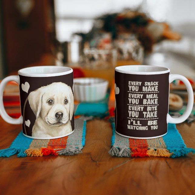 Gult Labrador-Hund varje gång du gör Kaffemugg (Skapare uppladdad)