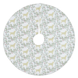 Gult Labrador - Julens Helgdag - Hund Svart lab Julgransmatta Fleece