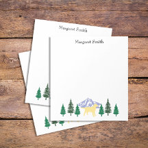 Gult Labrador kontur Evergreen Träd Anteckningsblo