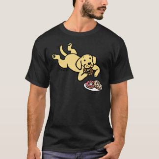 Gult Labrador och donuts T Shirt