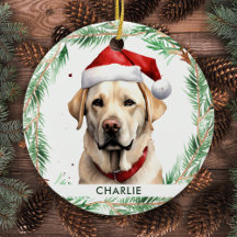 Gult Labrador Personlig Hund älskare jul
