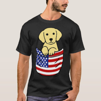 Gult Labrador Puppy Pocket T Shirt