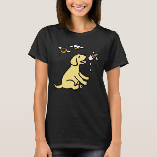 Gult Labrador Puppy Sweets Dream T Shirt