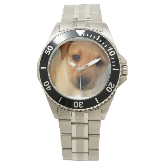 Gult Labrador Retriever Armbandsur (Framsida)