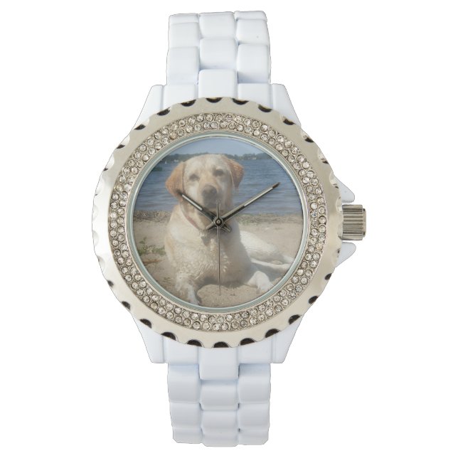 Gult Labrador Retriever Armbandsur (Framsida)