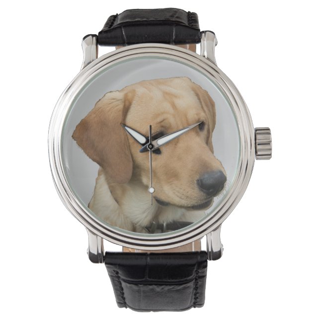 Gult Labrador Retriever Armbandsur (Framsida)