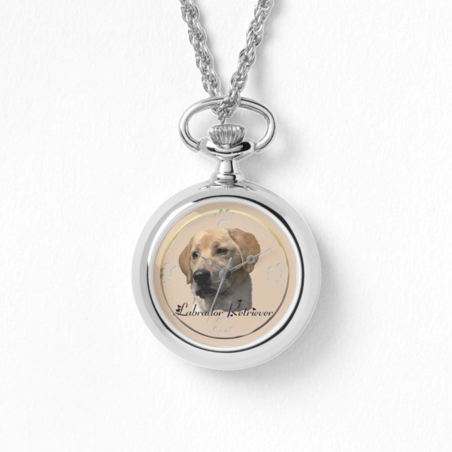Gult Labrador Retriever Art Gifts Armbandsur (Framsida)