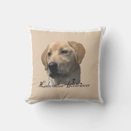 Gult Labrador Retriever Art Gifts Kudde