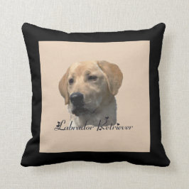 Gult Labrador Retriever Art Gifts Kudde