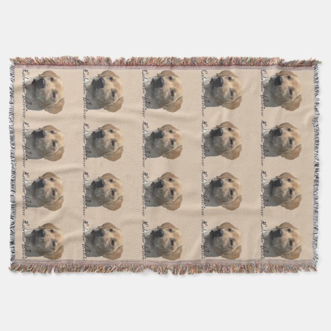 Gult Labrador Retriever Art Gifts Mysfilt (Framsidan)