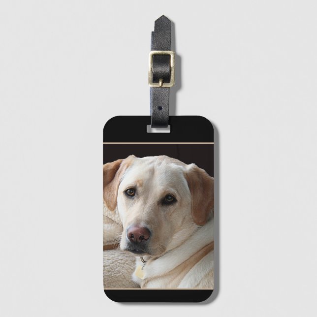Gult Labrador Retriever Bagagebricka (Framsida vertikal)