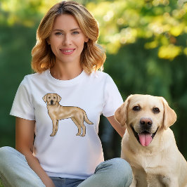 Gult Labrador Retriever Cute Hund Illustration T Shirt