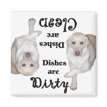 Gult Labrador Retriever Dishwasher Magnet