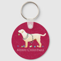 Gult Labrador Retriever God jul Design