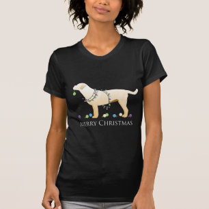 Gult Labrador Retriever God jul Design T-shirt