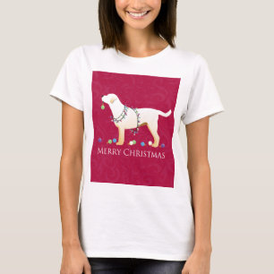 Gult Labrador Retriever God jul Design Tee