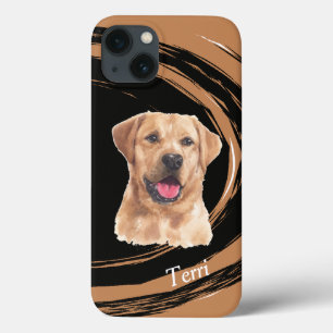 Gult Labrador Retriever Hund Abstrakt Swirl 