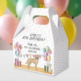 Gult Labrador Retriever Hund Birthday Tack Presentaskar