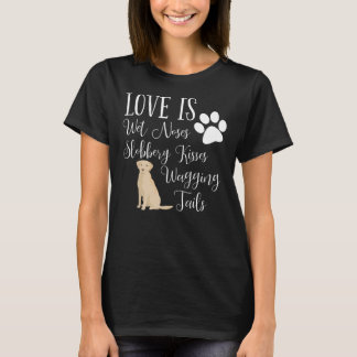 Gult Labrador Retriever Hund Cute Say T Shirt