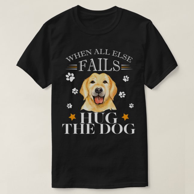 Gult Labrador Retriever Hund Gift Kärlek Hundar La T Shirt (Design framsida)