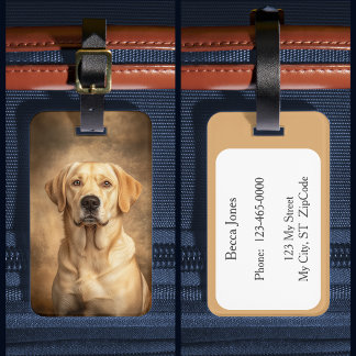 Gult Labrador Retriever Hund Lab Bagagebricka