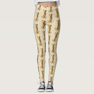 Gult Labrador Retriever Hund Leggings