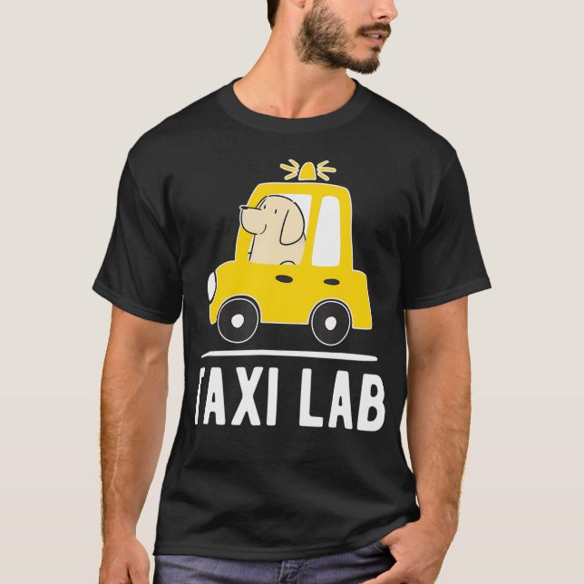 Gult Labrador Retriever Hund Tai Lab Cab Driver G T Shirt (Framsida)