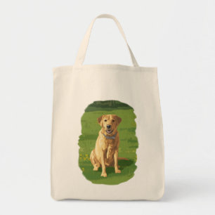 Gult Labrador Retriever Hund Tygkasse