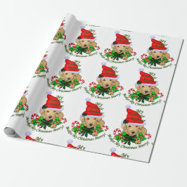 Gult Labrador Retriever-jul Presentpapper
