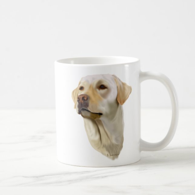 Gult Labrador Retriever Kaffemugg (Höger)