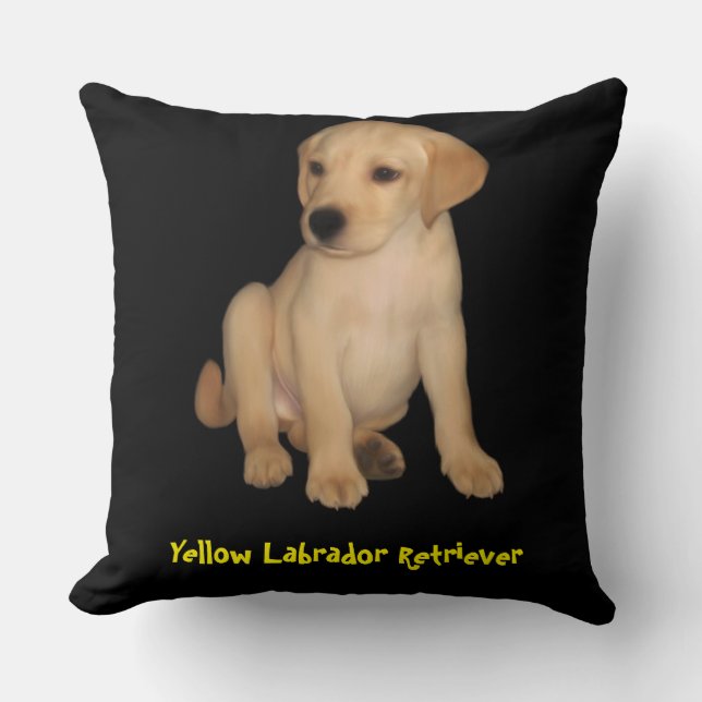 Gult Labrador Retriever Kudde (Framsida)
