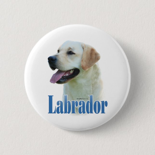 Gult Labrador Retriever Namn - knapp (Framsida)