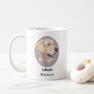 Gult Labrador Retriever Porträtt Personlig Kaffemugg