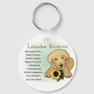 Gult Labrador Retriever Puppy Gifts Nyckelring