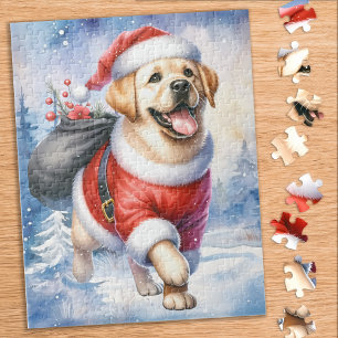 Gult Labrador Retriever Puppy Hund jul Pussel