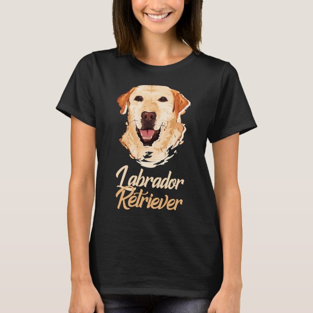 Gult Labrador Retriever! Särskilt för Labrador T Shirt (Framsida)