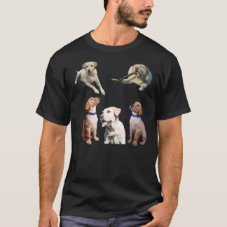 Gult Labrador Retriever Stickers T Shirt