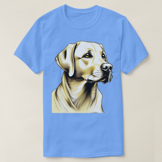 Gult Labrador Retriever T Shirt (Design framsida)