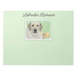 Gult Labrador Retriever & Tennis Bollar Painting Anteckningsblock