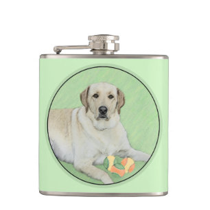 Gult Labrador Retriever & Tennis Bollar Painting Fickplunta
