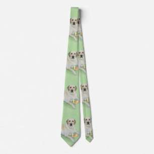 Gult Labrador Retriever & Tennis Bollar Painting Slips