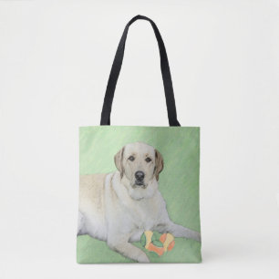 Gult Labrador Retriever & Tennis Bollar Painting Tygkasse
