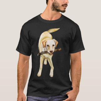 Gult Labrador Retriever Watercolor T Shirt