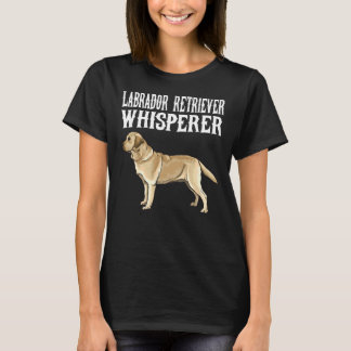 Gult Labrador Retriever Whisperer Hund T Shirt