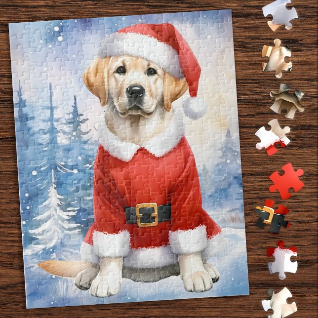 Gult Labrador - Snö Hund - Gul lab Pussel (Skapare uppladdad)