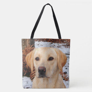 Gult Labrador - Snö Hund - Gul lab Tygkasse