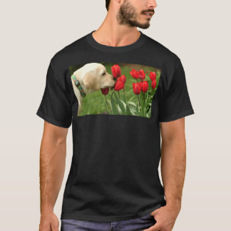 Gult Labrador tar tid T Shirt