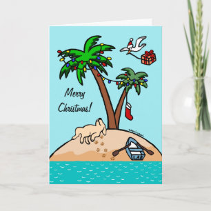 Gult Labrador Tropical jul 2 Helgkort