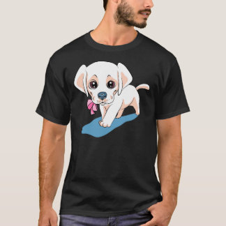 Gult Labrador-valp och Daisy T Shirt