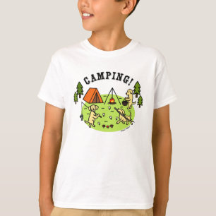 Gult Labradors Camping Tshirt Tee Shirt